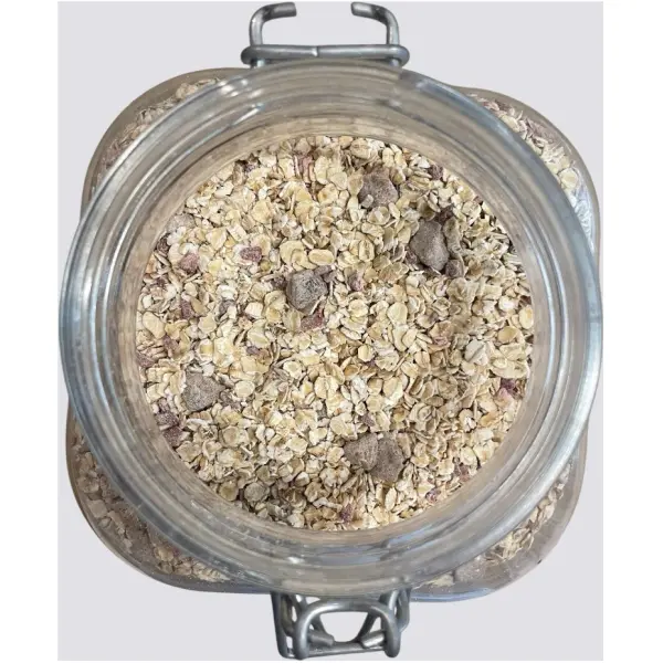 Porridge con Avena, Fichi, Uvetta e Lamponi pr. 200gr