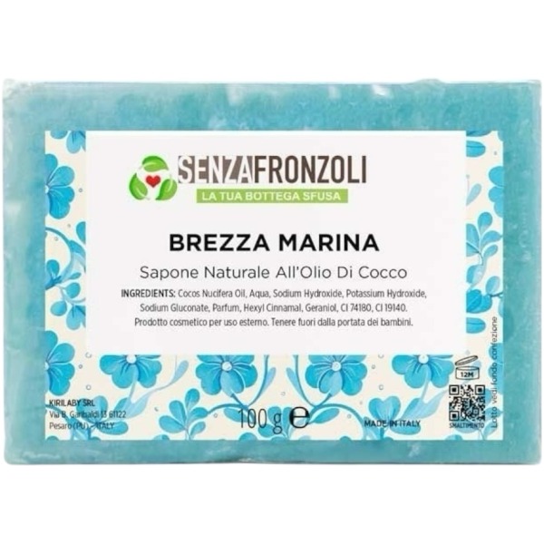 Sapone Naturale Brezza Marina 100 gr SENZAFRONZOLI