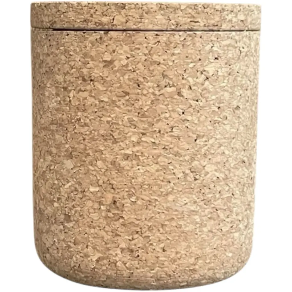 Porta sapone in sughero con coperchio