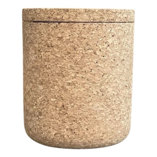 Porta sapone in sughero con coperchio