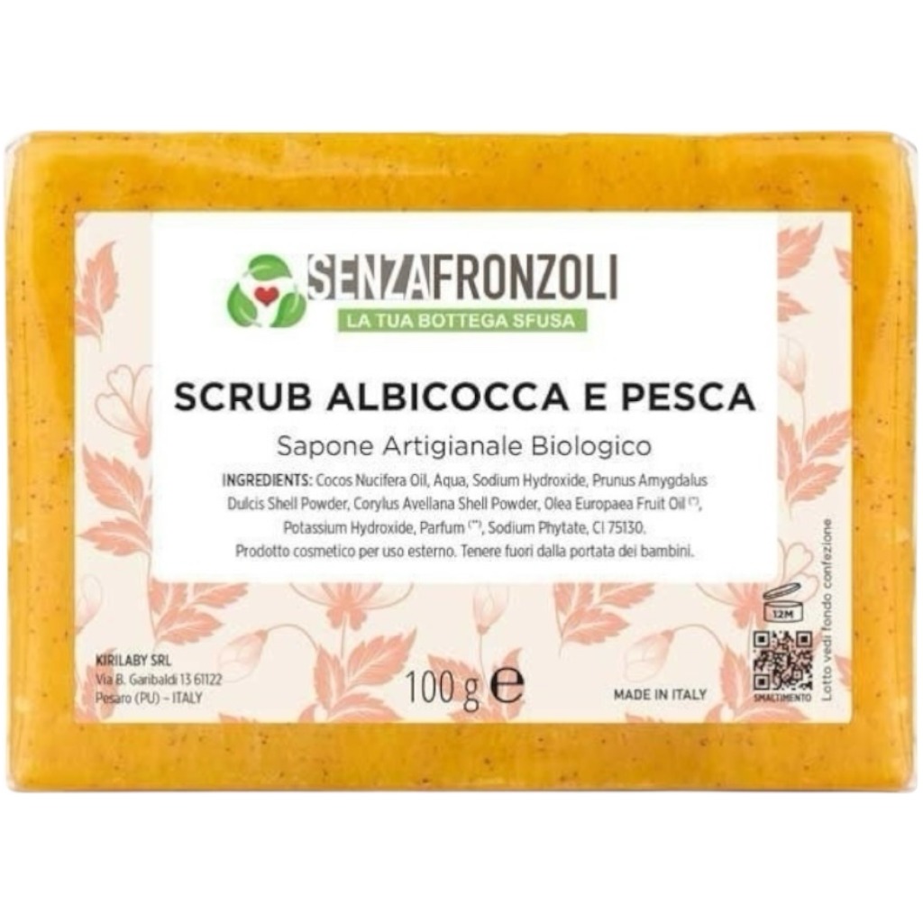 Sapone Scrub Albicocca e Pesca 100 gr SENZAFRONZOLI