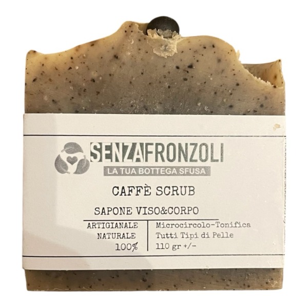Sapone Naturale Scrub al Caffè 90 gr Senzafronzoli