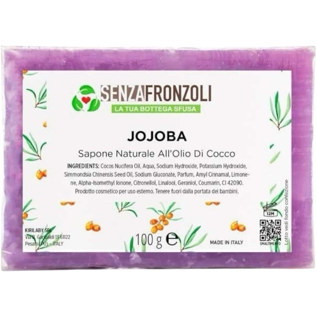 Sapone Naturale all’Olio di Jojoba 100gr SENZAFRONZOLI