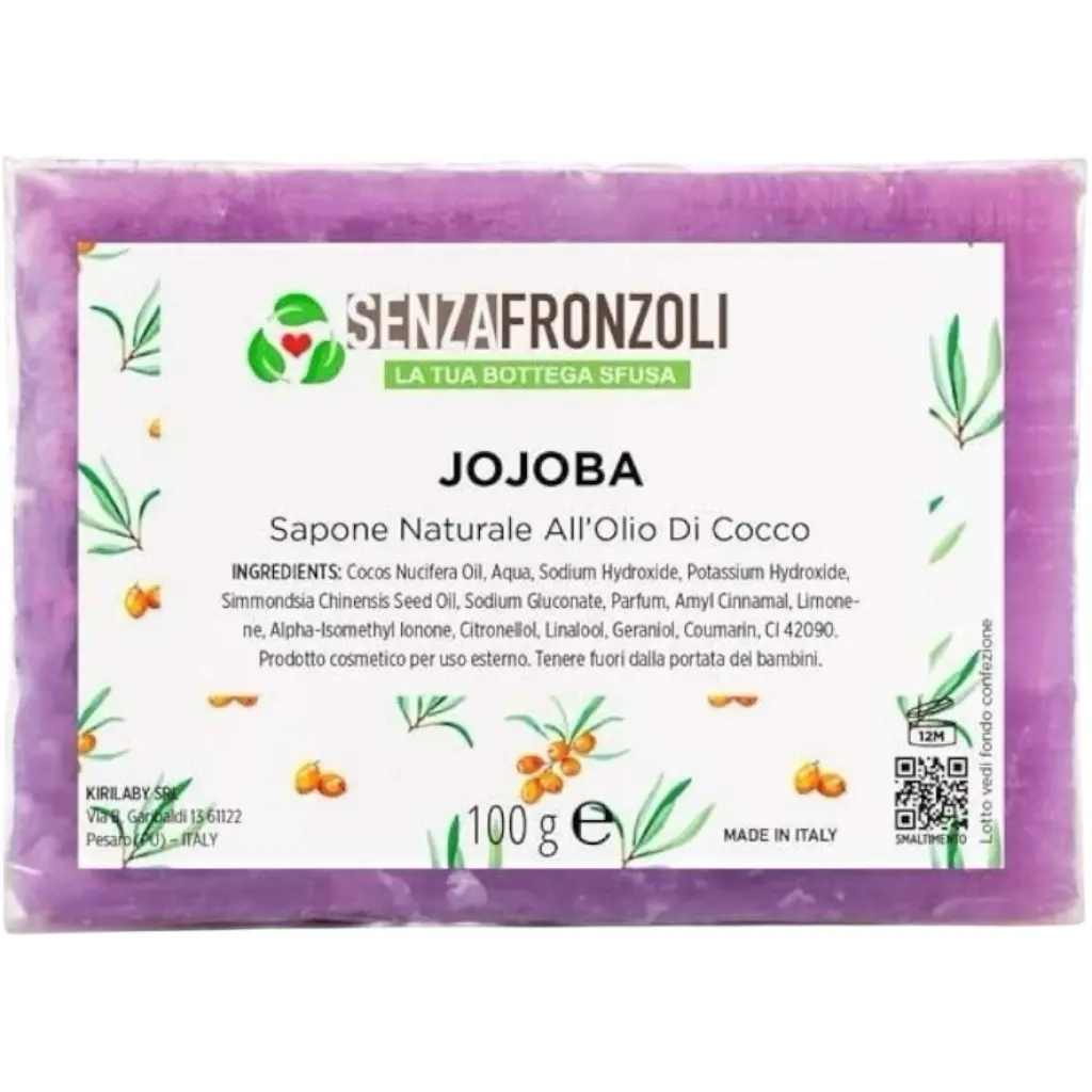 Sapone Naturale all’Olio di Jojoba 100gr SENZAFRONZOLI