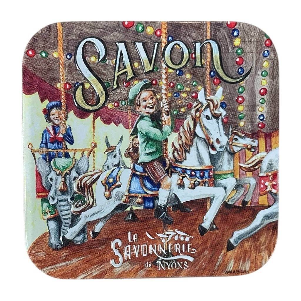 Saponetta in latta vintage francese “Fiori di Cotone” i Bambini SAVONNERIE DE NYONS