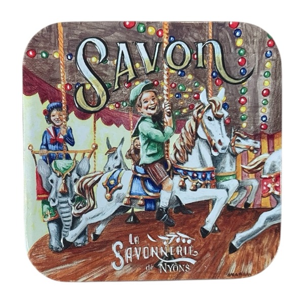 Saponetta in latta vintage francese “Fiori di Cotone” i Bambini SAVONNERIE DE NYONS