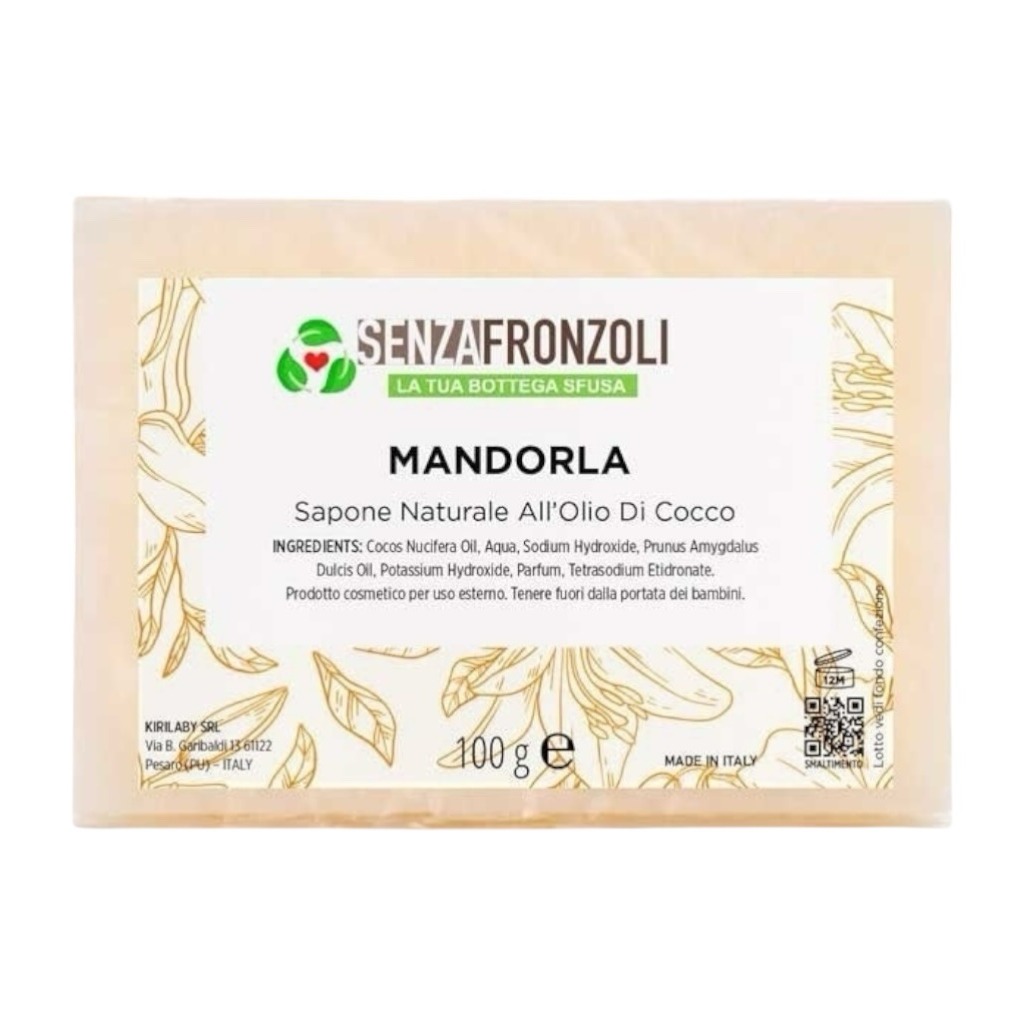 Sapone Naturale alla Mandorla 100gr SENZAFRONZOLI