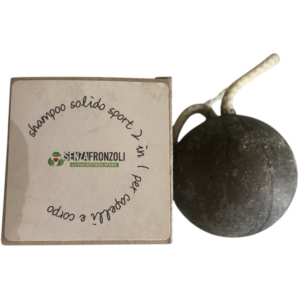 Shampoo Solido e Bagnodoccia 2 in 1 al Patchouli e chiodi di garofano per tutti i tipi di pelle e capelli 75gr SENZAFRONZOLI