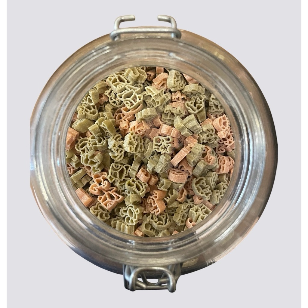 Pasta animaletti bicolore pr. 250gr