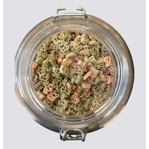 Pasta animaletti bicolore pr. 250gr