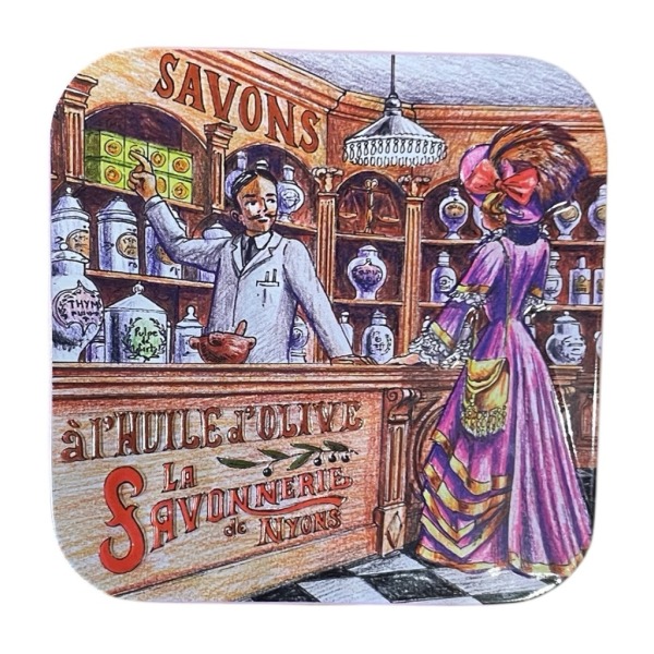 La Bottega – Saponetta in latta vintage francese “Verbena” SAVONNERIE DE NYONS