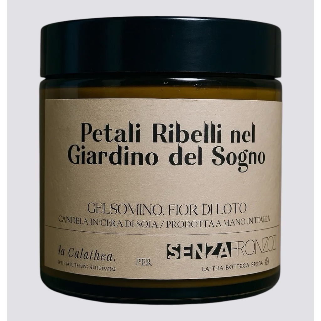 Petali Ribelli nel Giardino del Sogno – Candela Profumata 90g