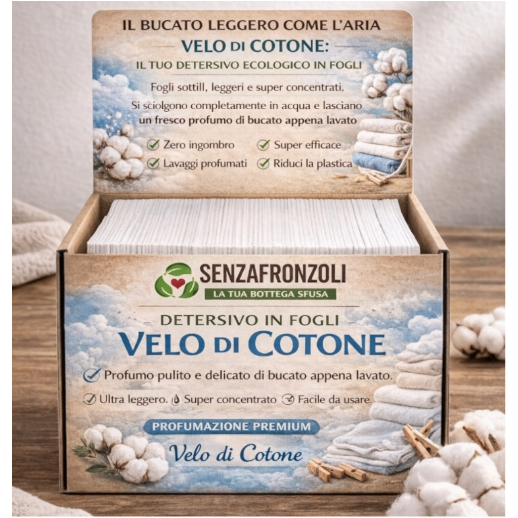 Detersivo in fogli per il bucato sfuso (60 pezzi)