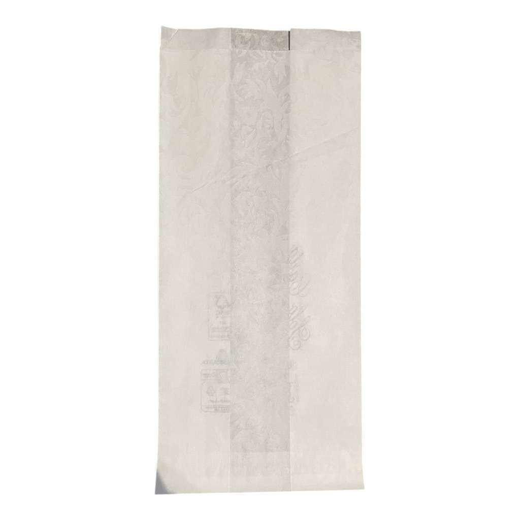 Sacchetto antiunto Bianco con motivo damascato