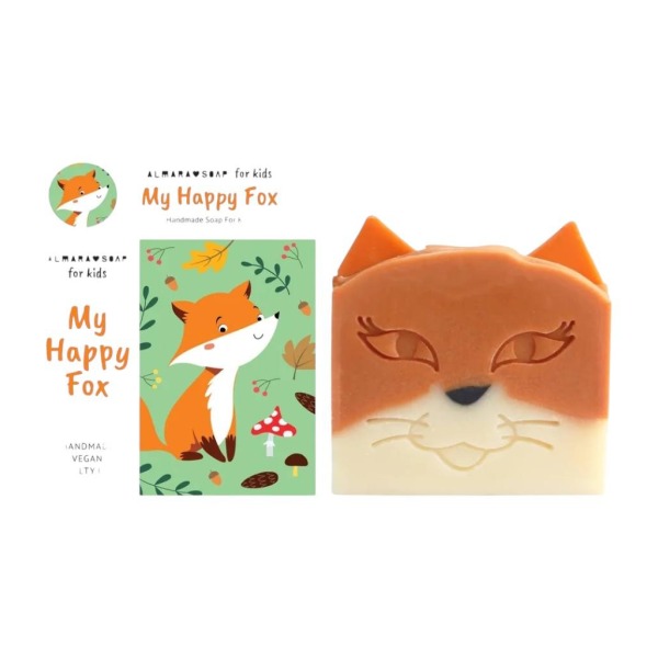 SAPONE My Happy Fox FRAGOLA ALMARA SOAP 90gr