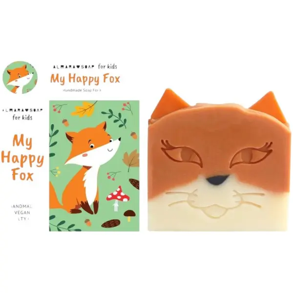 SAPONE My Happy Fox FRAGOLA ALMARA SOAP 90gr