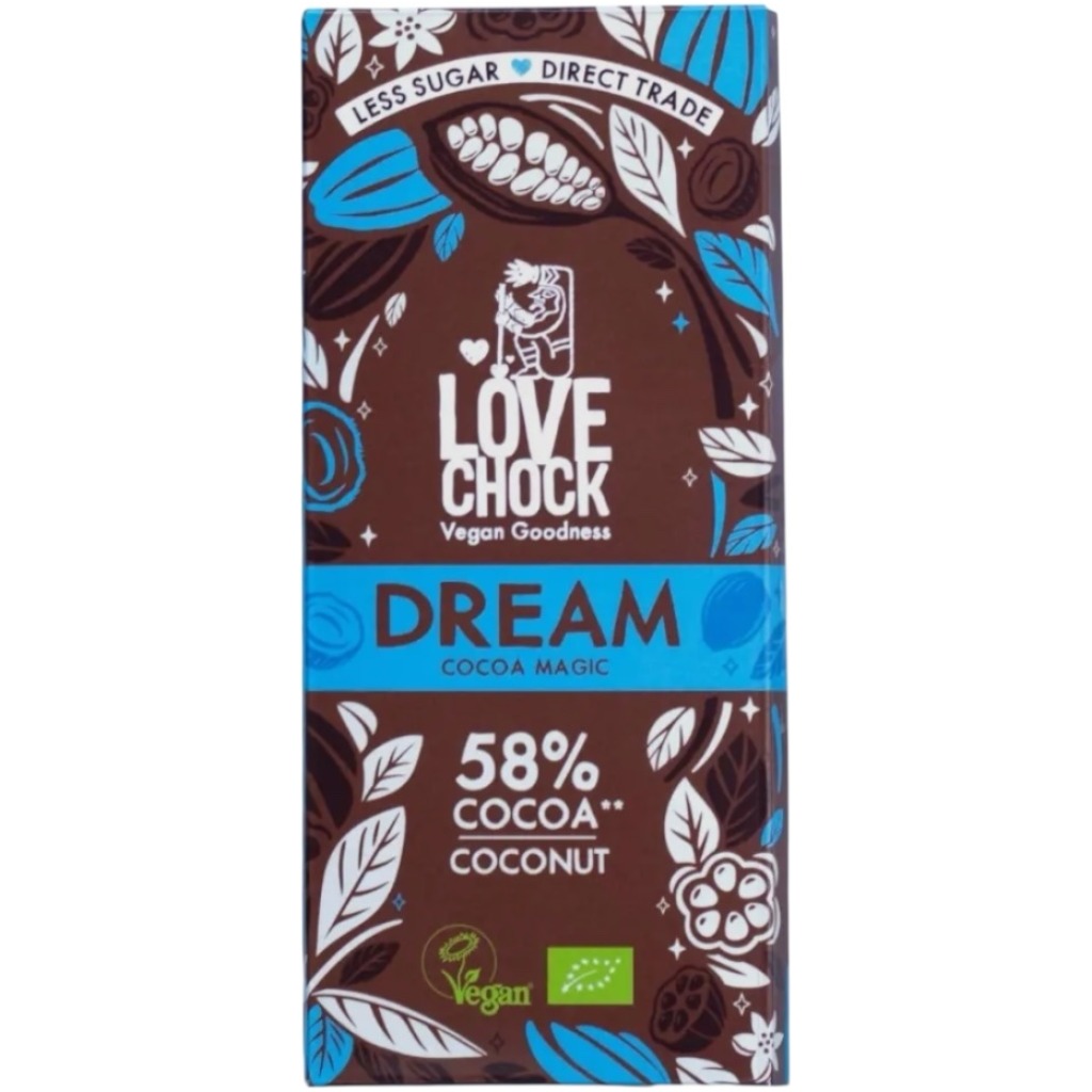 Tavoletta di Cioccolato con Cocco – Tavoletta Cremosa al Cocco 70gr VEGAN