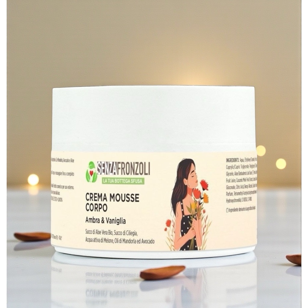 Crema Corpo FREEDOM all’ Ambra & Vaniglia SENZAFRONZOLI 200ml
