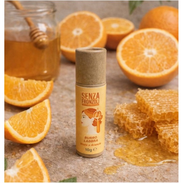 Burro Labbra Miele e Arancia – Nutrimento e protezione per labbra secche 10gr