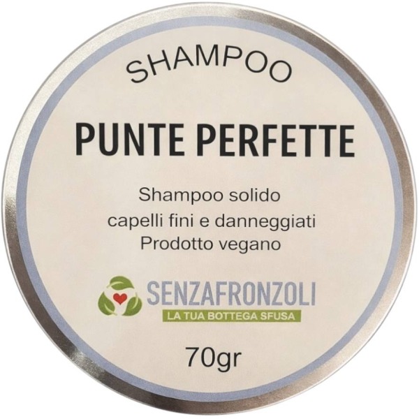 Shampoo Solido Ristrutturante – Punte Perfette | Capelli Fini & Danneggiati