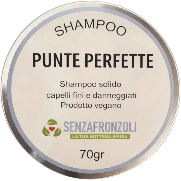 Shampoo Solido Ristrutturante – Punte Perfette | Capelli Fini & Danneggiati
