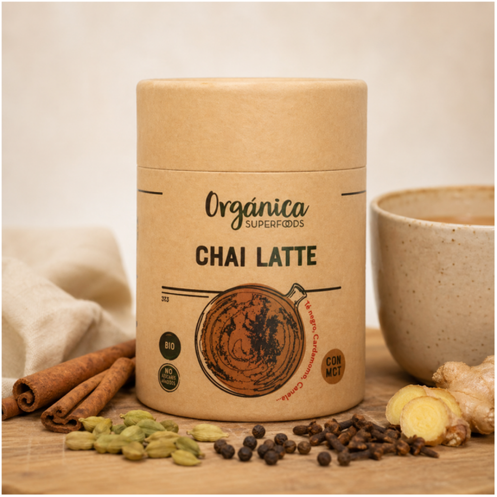 Chai Latte con MCT – Miscela Speziata con Tè Nero e Spezie Selezionate