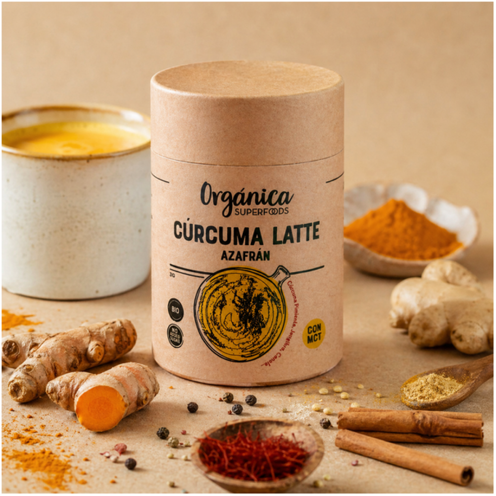 Cúrcuma Latte allo Zafferano – Bevanda Funzionale Speziata con MCT GOLDEN MILK