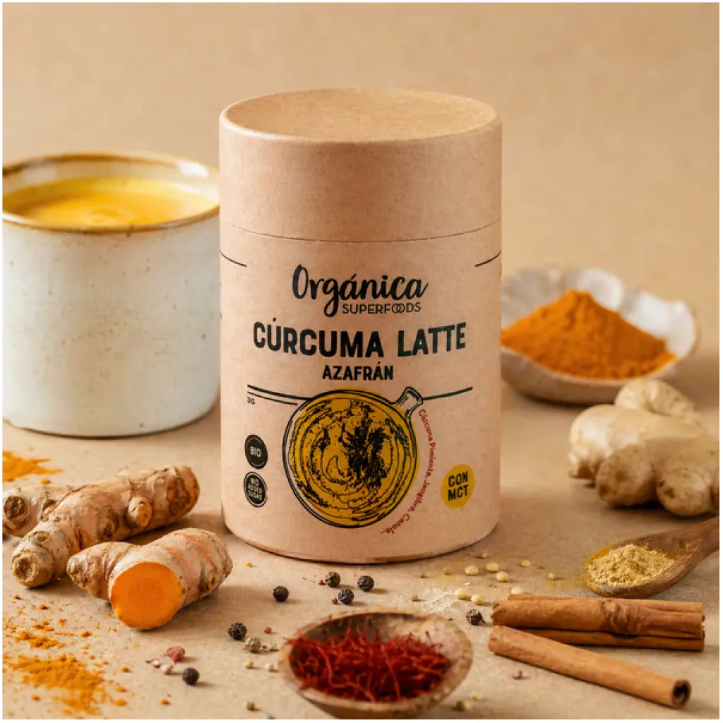 Cúrcuma Latte allo Zafferano – Bevanda Funzionale Speziata con MCT GOLDEN MILK