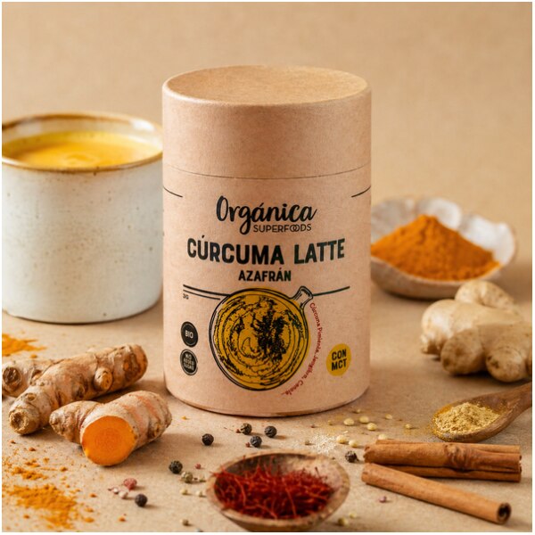 Cúrcuma Latte allo Zafferano – Bevanda Funzionale Speziata con MCT GOLDEN MILK