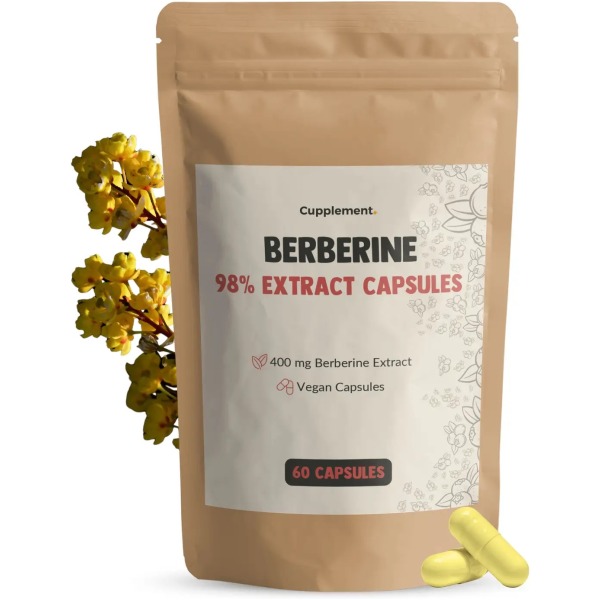 Capsule di Berberina 400 mg 98% estratto– Supporto metabolismo e zuccheri nel sangue
