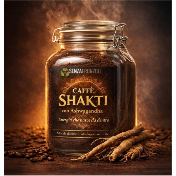 Caffè Shakti con Ashwaganda, Reishi e Teanina- Energia calma e buon umore naturale 100gr