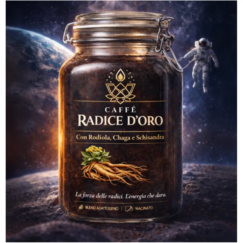 Caffè Radice d’Oro con Rodiola, Chaga e Schisandra- Energia e resistenza naturale 100gr