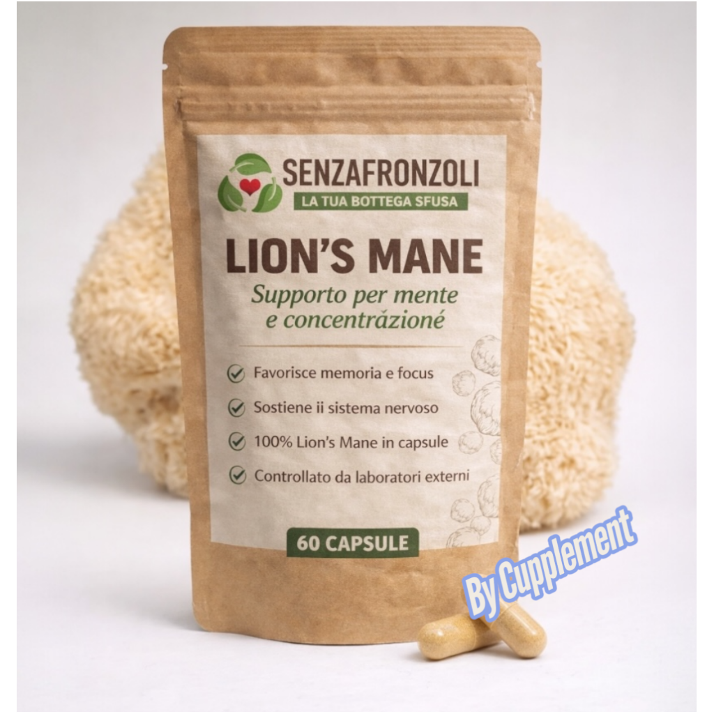 Capsule Lion’s Mane (ERICIUM ERINACEUS) 400 mg – Supporto concentrazione e memoria