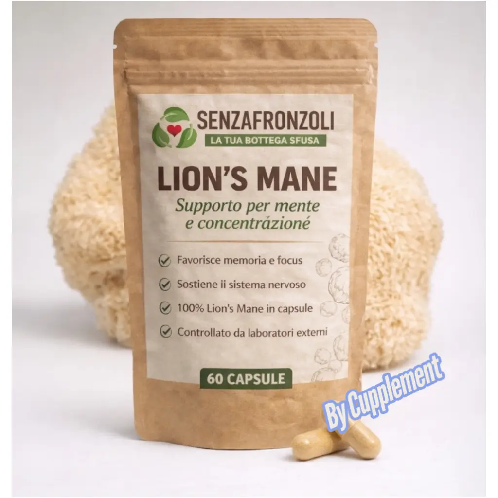 Capsule Lion’s Mane (ERICIUM ERINACEUS) 400 mg – Supporto concentrazione e memoria