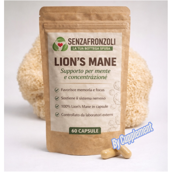 Capsule Lion’s Mane (ERICIUM ERINACEUS) 400 mg – Supporto concentrazione e memoria