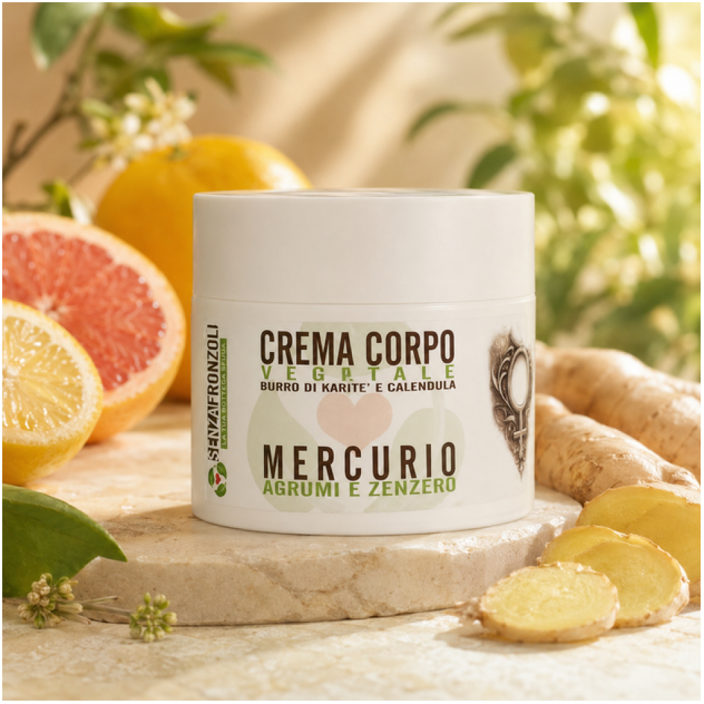 Crema Corpo Vegetale Mercurio Agrumi e Zenzero 200 ml