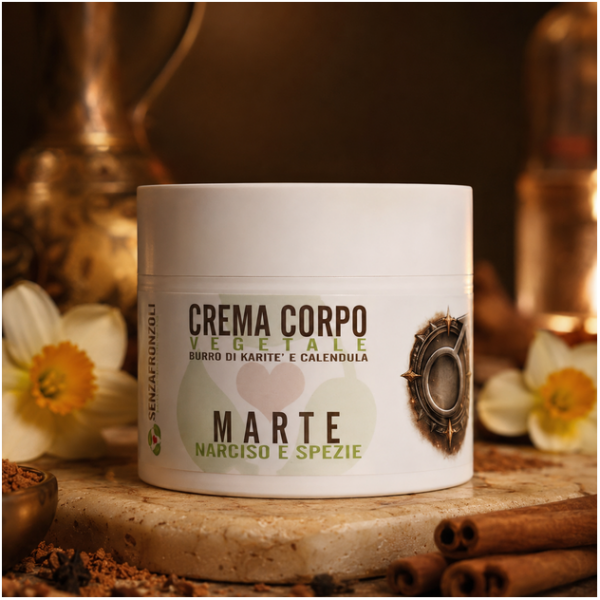 Crema Corpo Vegetale Marte Narciso e Spezie 200 ml